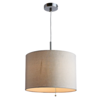 Drum Pendant Light front view full length isolate on transparency background png