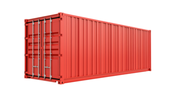 3D Logistic Container isolate on transparency background png