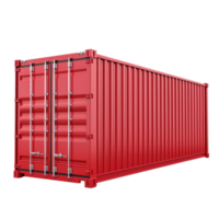 3D Cargo Container isolate on transparency background png