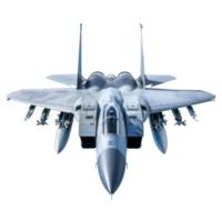 fighter jet front view isolate on transparency background png