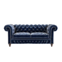 Chesterfield Sofa front view full length isolate on transparency background png