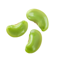 Piece of Lima Beans isolate on transparency background png