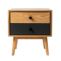 Nightstand front view full length isolate on transparency background png