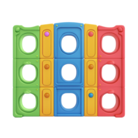 3d Interactive Panels playground front view isolate on transparency background png