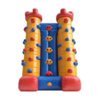 3D Inflatable Climbing Towers front view isolate on transparency background png