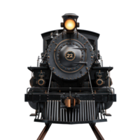 3D Heritage Trains front view isolate on transparency background png