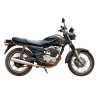 Broken motorbike side view isolate on transparency background png