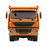 3d vuilnis vrachtauto voorkant visie isoleren Aan transparantie achtergrond png