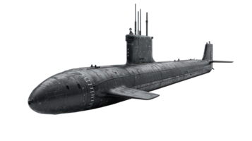 Submarine isolate on transparency background png