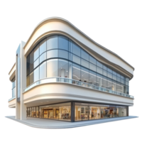 3d compras Shopping frente Visão isolar em transparência fundo png