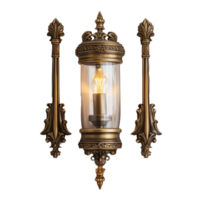 Wall Sconces front view full length isolate on transparency background png