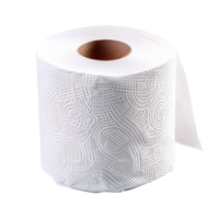 Roll of toilet paper side view isolate on transparency background png