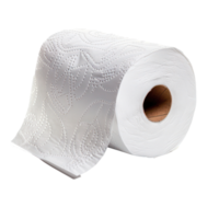 Roll of toilet paper side view isolate on transparency background png