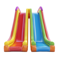 3D Inflatable Slides front view isolate on transparency background png