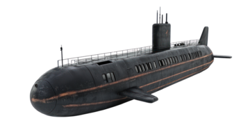 Submarine isolate on transparency background png