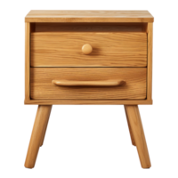 Nightstand front view full length isolate on transparency background png