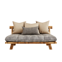 Daybed front view full length isolate on transparency background png