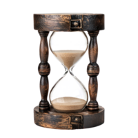 Empty hourglass front view isolate on transparency background png
