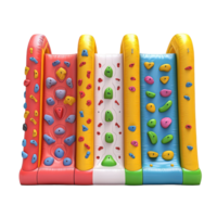 3D Inflatable Climbing Walls isolate on transparency background png