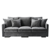 Track Arm Sofa front view full length isolate on transparency background png