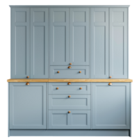 Shaker Cabinet front view full length isolate on transparency background png