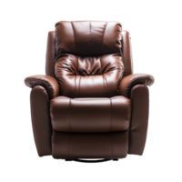 Recliner front view full length isolate on transparency background png