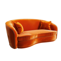 Sofa side view full length isolate on transparency background png