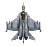 fighter jet top view isolate on transparency background png