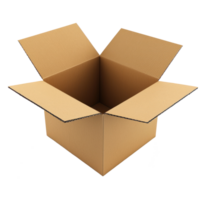 3D Cardboard box isolate on transparency background png