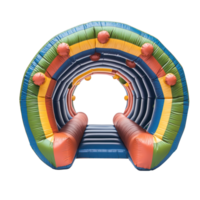 3D Obstacle Courses inflatable front view isolate on transparency background png