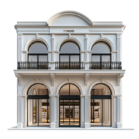 3D Department Store front view isolate on transparency background png