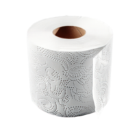 Roll of toilet paper side view isolate on transparency background png