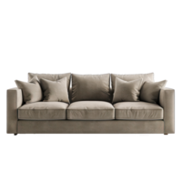 Track Arm Sofa front view full length isolate on transparency background png