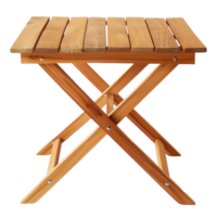 Folding Table front view full length isolate on transparency background png