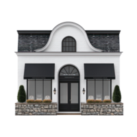 3D Home Goods Store front view isolate on transparency background png