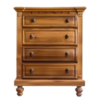 Chest of Drawers front view full length isolate on transparency background png