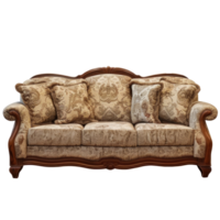 Camelback Sofa side view full length isolate on transparency background png
