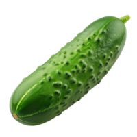 Cucumber, clipping path isolate on transparency background png