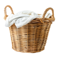 Laundry Basket front view full length isolate on transparency background png