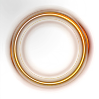 Glowing circle light ring on transparency background png