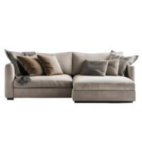 Track Arm Sofa side view full length isolate on transparency background png