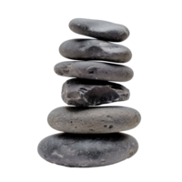 Zen stone, stack stone isolate on transparency background png