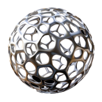 Sphere shape like a cell, 3D rendering on transparency background png