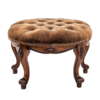 ottoman furniture front view full length isolate on transparency background png
