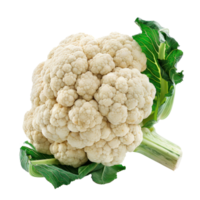 Cauliflower, clipping path isolate on transparency background png