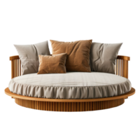 Daybed front view full length isolate on transparency background png
