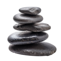 Zen stone, stack stone isolate on transparency background png