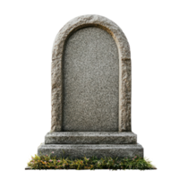 RIP Headstone front view isolate on transparency background png