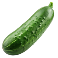 Cucumber, clipping path isolate on transparency background png