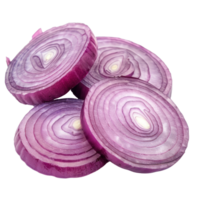 Red Onion Slices isolate on transparency background png